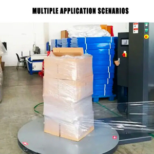 Automatic PLC-Controlled <b>Stretch</b> Wrapping <b>Machine</b> Motor for Food Beverage Pallet Wrapping Belt Case Paper/Glass/Wood Packaging - Product Image 6