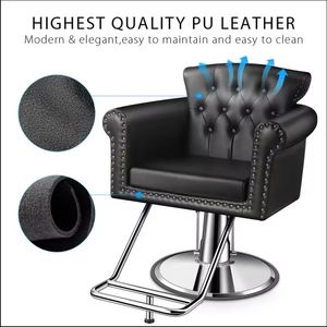 Moderno lujo profesional peluquería muebles nuevo diseño rosa señora silla Metal SILLA DE <span class=keywords><strong>barberia</strong></span> para peluquería mujeres - Product Image 4