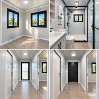 Maison modulaire extensible de 20 pieds avec toit de terrasse en option, maison préfabriquée pour la vie en plein air