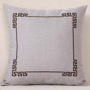 Fabrika toptan keten işlemeli yastık kılıfı 18 "x 18" inç ev ve otel kullanımı için dokuma tekniği yastık örtüsü - Product Image 5