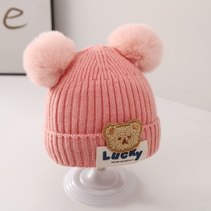 <span class=keywords><strong>Bonnet</strong></span> <span class=keywords><strong>en</strong></span> laine tricoté pour enfants-conception de dessin animé mignon-chapeau de bébé de style garçons et filles d'hiver-chaud et protecteur pour le chapeau d'oreilles - Product Image 5