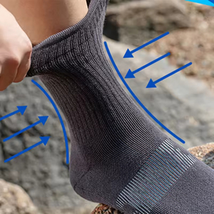 Chaussettes de course en bambou respirantes pour athlètes, chaussettes mi-mollet avec logo personnalisé, haute qualité, vente en gros - Product Image 4