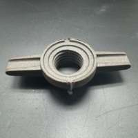 Écrou à vis Jack réglable pour étai de tuyau en acier galvanisé de construction avec écrou à oreilles pour pièces d'échelle et d'échafaudage