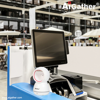 AiGather supermercado teléfono móvil escritorio escáner de código de barras Detección automática 2d código de barras Usb código Qr para venta al por menor