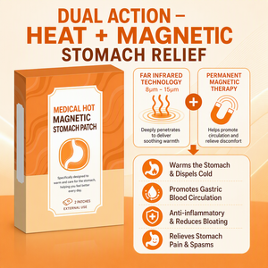 Parche Magnético Térmico Médico para Alivio del Estómago, <span class=keywords><strong>Dolor</strong></span> Abdominal, Hinchazón, Tratamiento de la Flatulencia Intestinal, Yeso de Apoyo - Product Image 2