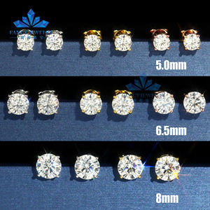 Collection de luxe, <span class=keywords><strong>boucles</strong></span> <span class=keywords><strong>d</strong></span>'<span class=keywords><strong>oreilles</strong></span> en moissanite VVS, <span class=keywords><strong>argent</strong></span> sterling <span class=keywords><strong>925</strong></span>, bijoux unisexes, grappe de fleurs, halo de diamants, avec GRA - Product Image 6