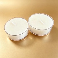 Bougies chauffe-plat blanches en vrac pour table de mariage