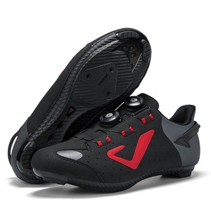 Zapatillas de Ciclismo Blancas con Suela de Fibra de Carbono, Parte Superior Sintética Transpirable para Ciclismo de Carretera y MTB - Product Image 5