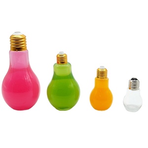 Botellas de Bebidas con Forma de Bombilla, 200 ml, para Uso en Bares, Artículos para Fiestas, con Luz LED, Botella de Plástico para Jugo - Product Image 1