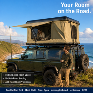 <span class=keywords><strong>Tente</strong></span> <span class=keywords><strong>de</strong></span> toit Zentopia ABS à coque rigide, ouverture latérale, espace complet avec auvent intégré pour SUV, camion, 4x4, camping, OEM - Product Image 2