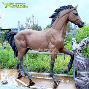 Modelo de caballo de interior Animatronic de tamaño real, simulación de Animal Artificial de Metal para centro comercial, parque de aventuras, trampolín, uso en Parque - Product Image 4
