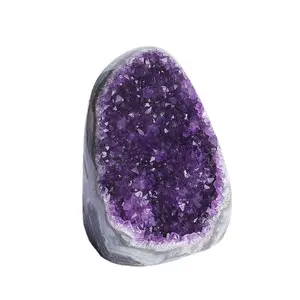 Wholesale natural crystals healing stones raw amethyst geode rock amethyst cluster