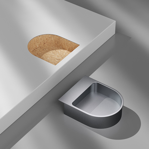 Recessed U-Shaped Invisible Cabinet Handle Embedded Flush Pull for Wardrobe Sliding <strong>Door</strong> and Drawer - Product Image 5