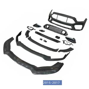 Kit carrosserie style Mach1 pour pare-chocs avant de voiture, avec calandre noire, pour Ford Mustang 2015 2016 2017 - Product Image 3