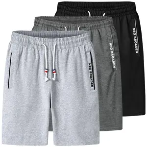 Pantalones cortos deportivos informales para hombre, Shorts finos y sueltos de 5 puntos para playa