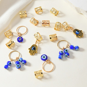 Xiyin Temu totalmente gestionado <span class=keywords><strong>para</strong></span> <span class=keywords><strong>Shein</strong></span> Independent Station's 16 piezas de aleación de anillo de pelo de ojo de diablo de estilo antiguo <span class=keywords><strong>para</strong></span> fiesta transfronteriza - Product Image 3