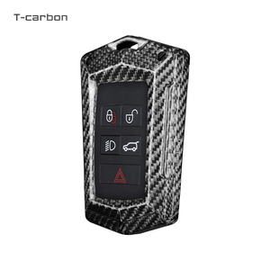 Ổ Cắm Sửa Đổi Nội Thất Xe Hơi T-carbon, Vỏ Chìa Khóa Từ Xa Thông Minh Bằng Sợi Carbon Thật Cho Xe Jaguar - Product Image 3