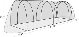 Polaire Plante <span class=keywords><strong>Tunnel</strong></span> Bas Cloche Protection <span class=keywords><strong>Mini</strong></span> Serre De <span class=keywords><strong>Jardin</strong></span> <span class=keywords><strong>pour</strong></span> La Saison et Hiver Jardinage - Product Image 2