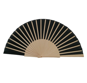 Abanicos de Madera de Bambú Hechos a Mano, Modernos y Sencillos, en Colores Sólidos, de 23 cm, para Bodas, Fiestas y Regalos - Product Image 6