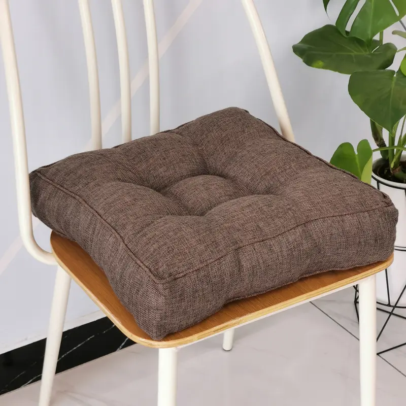Four Seasons General Purpose Cotton square Cushion Solid Color Thick Dining Chair Seat Cushion Office Chair Cushion