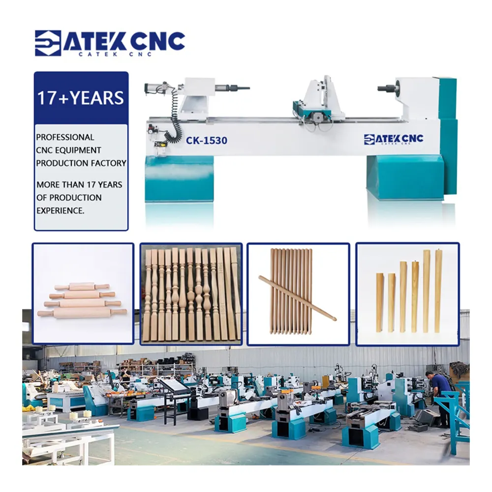 Giá cả cạnh tranh CNC Lathe các bộ phận máy 1530 gỗ biến máy tiện tự động CNC Lathe cho khắc
