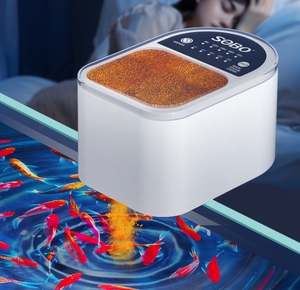 Usmilepet hộp đựng thức ăn cho cá tự động bằng nhựa DA-06 Sobo mới về hộp đựng thức ăn cho cá cảnh đặc biệt cho cá <span class=keywords><strong>mini</strong></span> - Product Image 1