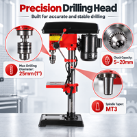 Perceuse à colonne verticale ZJ5125 25 mm 1100 W MT3 12 vitesses, fournie directement par l'usine, vente en gros