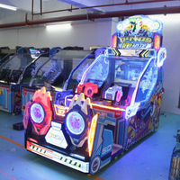 Máquina de Juego de Disparos con Bolas Mech Dino para 2 Jugadores, Operada con Monedas, Equipo de Entretenimiento Infantil Comercial, Juego de Arcade Popular para Centros de Juego