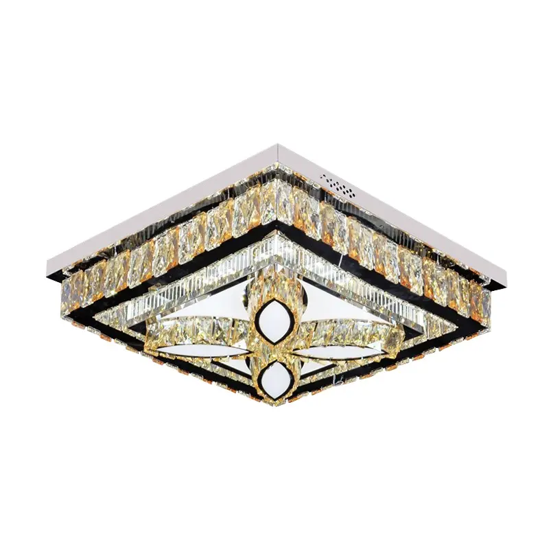 Wholesale Crystal Ceiling Lighting Luxury Lampara Colgante Large Pendant Lamp Home Living Room Chandelier Hanging Fixture