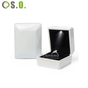 Caja de Joyería LED de Lujo para Anillos de Boda con Color y Tamaño Personalizados, Empaque al por Mayor para Colgantes - Product Image 4