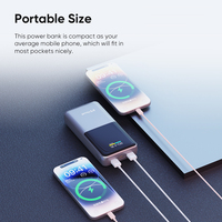 Chargeur rapide à grande capacité Pd 74w 20000mah Haute puissance Portable Usb Type-c Banques d'alimentation portables