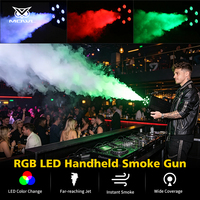 Équipement DJ, machine à fumée LED RGB DMX512 portable, pistolet à jet de fumée pour bar, discothèque, soirée, spectacle