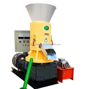 USA Industrial Large Scale Low Price Mobile Flat Die Biomass Straw Sawdust Pellet Mill Maker Wood Pellet Making Machines For Sal