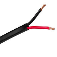 Câble de haut-parleur 2.5mm Conducteur nu en cuivre/CCA LSZH/PVC Câble de haut-parleur à gaine noire