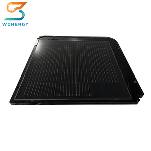 Tuiles solaires de <span class=keywords><strong>toit</strong></span> de bâtiment vert de pologne 2023, système de toiture plate noire photovoltaïque - Product Image 3