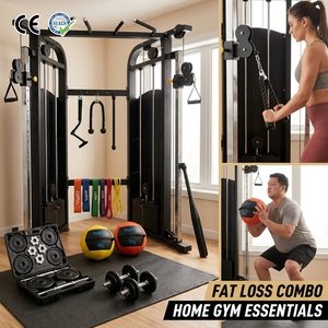 VIGFIT - Set de Gimnasio Compacto para el Hogar, para Quemar Grasa y Adelgazar Todo el Cuerpo, Entrenamiento Cardiovascular, Kit que Ahorra Espacio, Rack de Entrenamiento Funcional - Product Image 1
