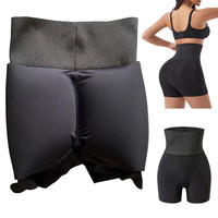 Nouveau style 2026 – Culotte gainante sans couture taille haute avec coussinets amovibles pour les fesses et les hanches, respirante, séchage rapide, en Spandex/Nylon, effet lissant