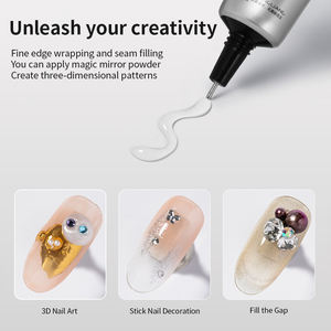 <span class=keywords><strong>Pegamento</strong></span> acrílico transparente <span class=keywords><strong>para</strong></span> <span class=keywords><strong>uñas</strong></span> de Gel UV, adhesivo fuerte, sellado de bordes sin lavado, relleno de huecos suaves, diamantes de imitación <span class=keywords><strong>para</strong></span> Pegatinas de <span class=keywords><strong>uñas</strong></span> de Gel - Product Image 4