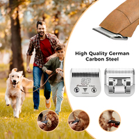 Lame de tondeuse professionnelle pour animaux de compagnie 5F (6,4 mm) - Lame A5 compatible avec la plupart des tondeuses Andi Oster - Lame en céramique pour tondeuses pour animaux
