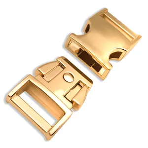 high quality dog collars or bag accessories 1" to 2" solid zinc alloy strong metal quick release buckle