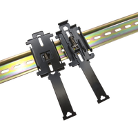 Support d'installation de Rail électrique miniature interrupteur alimentation support réglable Protection époxy Rail Clip trou de montage