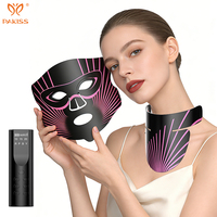 Masque de luminothérapie LED pour le visage et le cou PAKISS, masque de photothérapie LED OEM, fabrication directe OEM