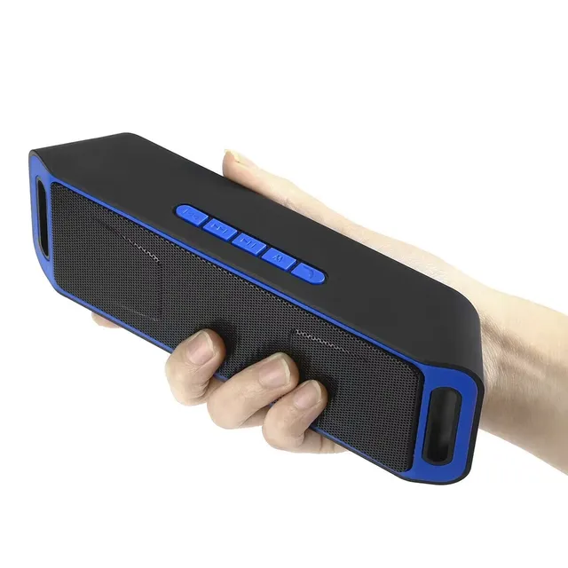Portable Wireless Speaker USB TF Card FM Radio Stereo Bass Mini Portable Speaker Subwoofer with Mic Speakerphone
