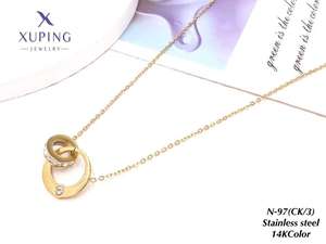Abd Xuping takı moda kolye sıcak satış yüksek kalite 14k altın paslanmaz çelik kolye zarif kolye kadın için - Product Image 2
