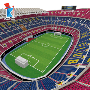 Rompecabezas 3D del <span class=keywords><strong>Estadio</strong></span> de Fútbol del <span class=keywords><strong>Barcelona</strong></span> - Kit de Modelo Reutilizable sin Herramientas, Juguete Educativo STEM y Recuerdo para Niños/Adultos - Product Image 6