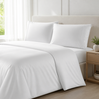 Vente directe d'usine ensemble de literie respirant 100% coton ensembles de draps ajustés housse de couette avec taie d'oreiller