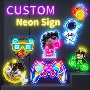 Letrero de Neón Personalizado al por Mayor, Letrero de Neón Decorativo Publicitario, Patrón de Feliz Cumpleaños, Luces LED de Neón - Product Image 1