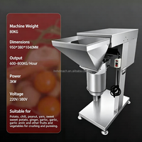 Automatische Ui Gember Diverse Groenten Fruit Snij- en Maalmachine Roestvrij Staal 3KW Motor 110V/220V 400-600kg/uur Pasta