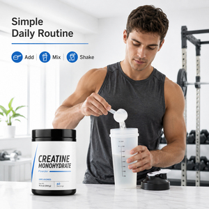 Adult <b>Creatine</b> <b>Monohydrate</b> Powder Sports Nutrition Supplement Muscle Building Strength Enhancement Sugar Free No Artificial 300g - Product Image 5