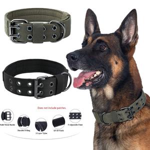 Durable Nylon Metal Heavy Duty Hebilla Pet <span class=keywords><strong>Dog</strong></span> <span class=keywords><strong>Collar</strong></span> Training <span class=keywords><strong>Dog</strong></span> <span class=keywords><strong>Collar</strong></span> Leash Set - Product Image 2